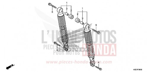 REAR CUSHION SH150ADSE de 2014